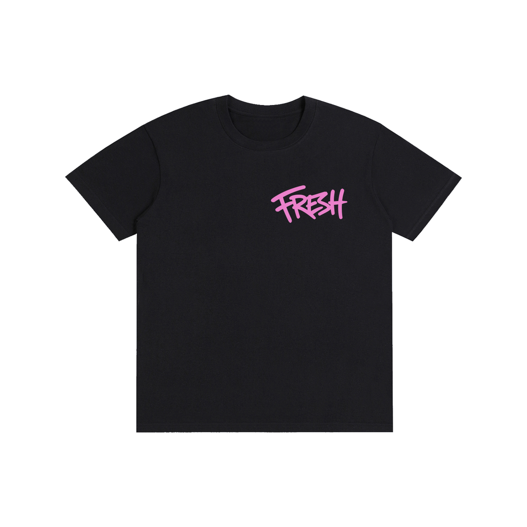 Black and Pink Fresh Cotton T-Shirt